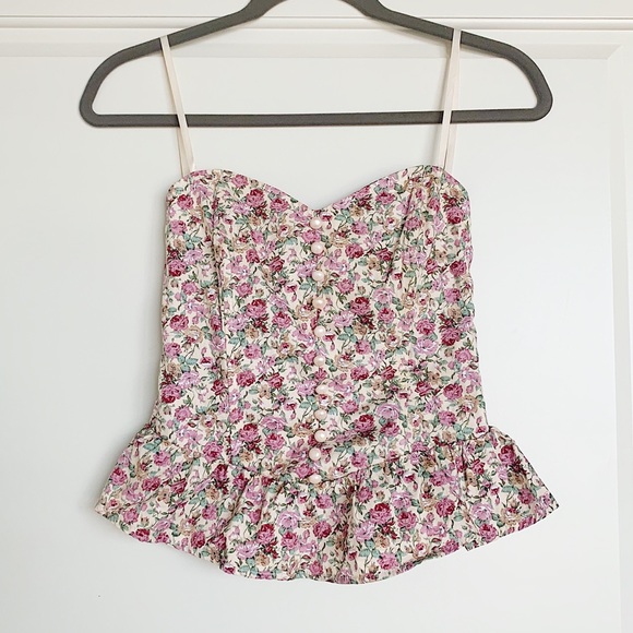 Love Culture Tops - Love Culture Floral Bustier